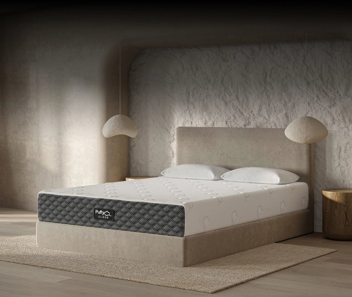 Puffy Cloud Memory Foam Mattress at an angle