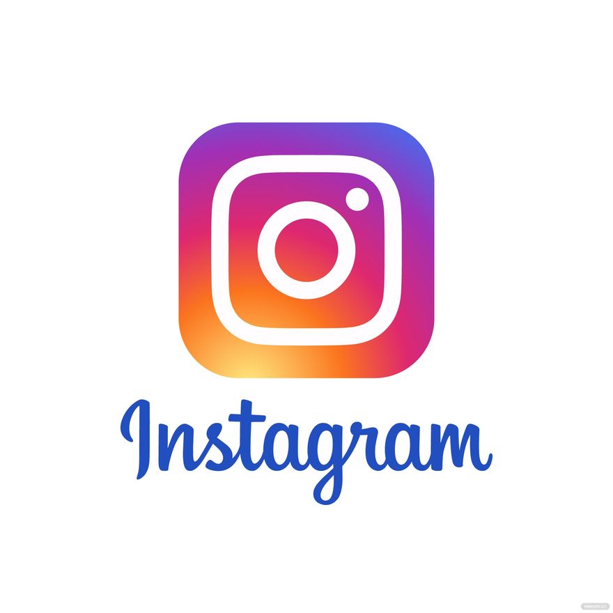 Instagram logo with a gradient color scheme on a white background