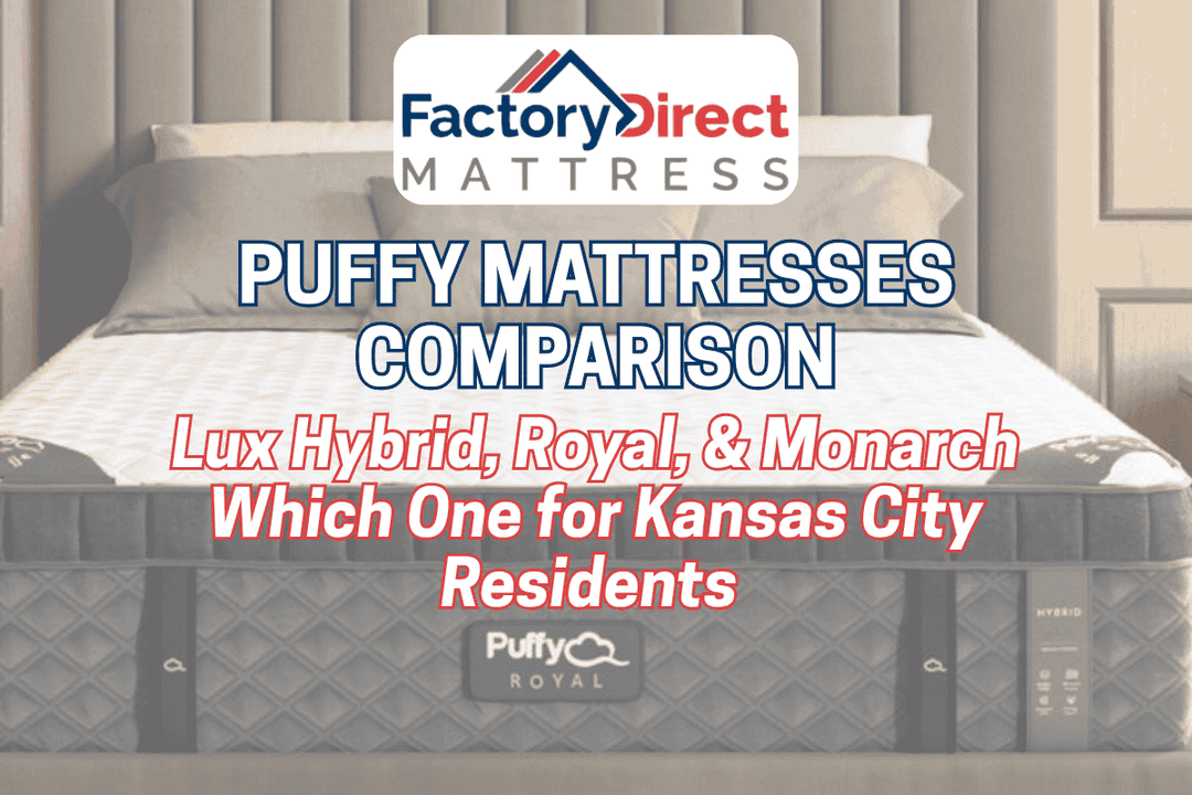 Puffy Lux Hybrid, Royal & Monarch: Compare Puffy Mattresses Near Kansas City