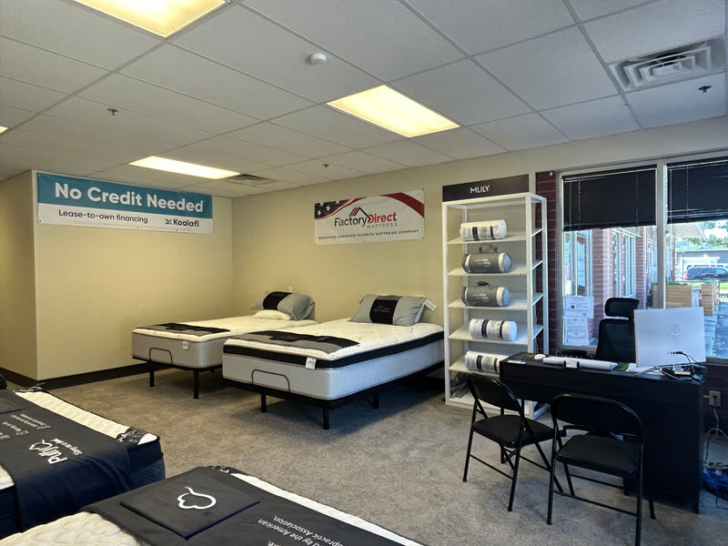 Showroom at Factory Direct Mattress KCK