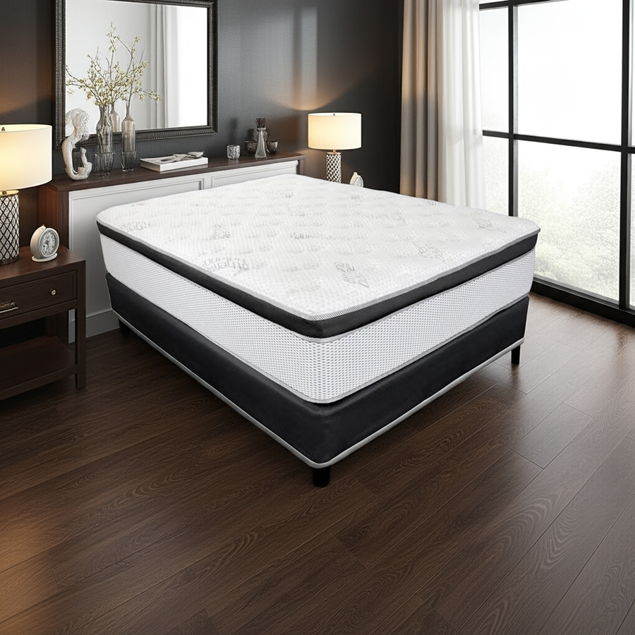 9000 Luxury Firm Euro Top Mattress by Factory Direct Mattress